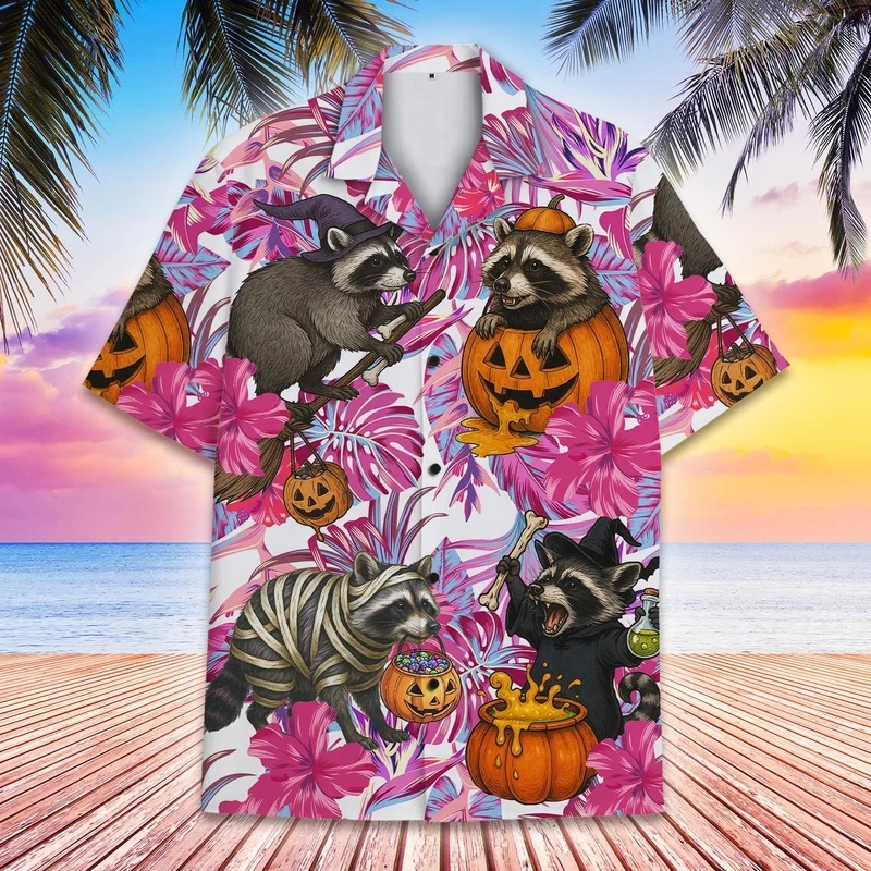 Vintage Hawaiian Floral Shirt - Camisa Masculina de Verão com Estampa