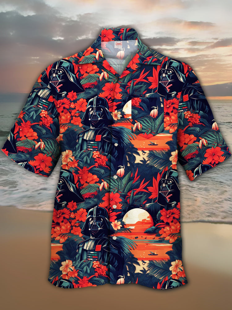 Vintage Hawaiian Floral Shirt - Camisa havaiana com estampa floral e