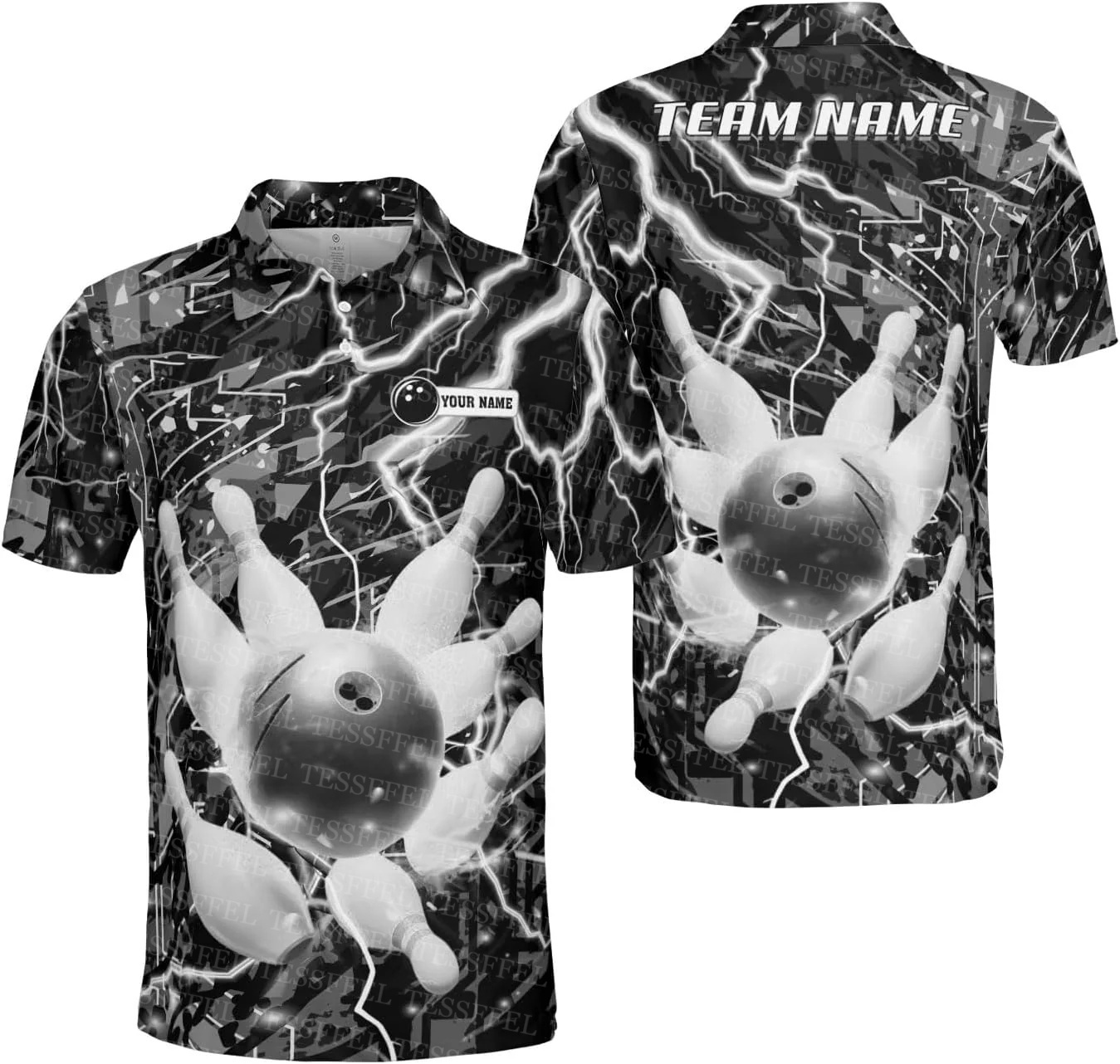 Nome personalizado graffiti ch - Short Sleeve Bowling Shirt Retro avaliação e preço