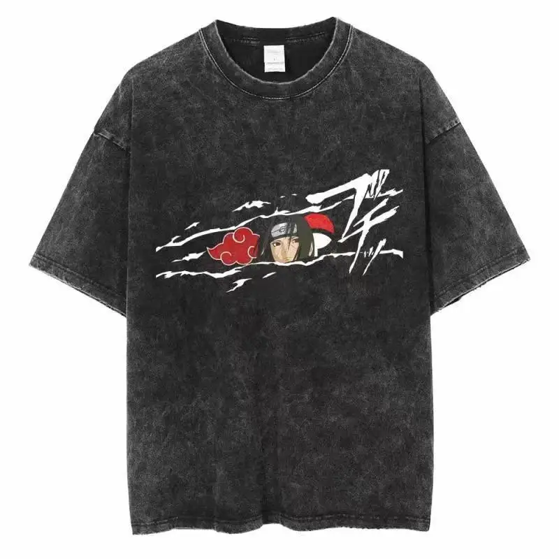 Camiseta Naruto com lavagem de - Acid Wash Vintage Graphic T Shirt avaliação e preço
