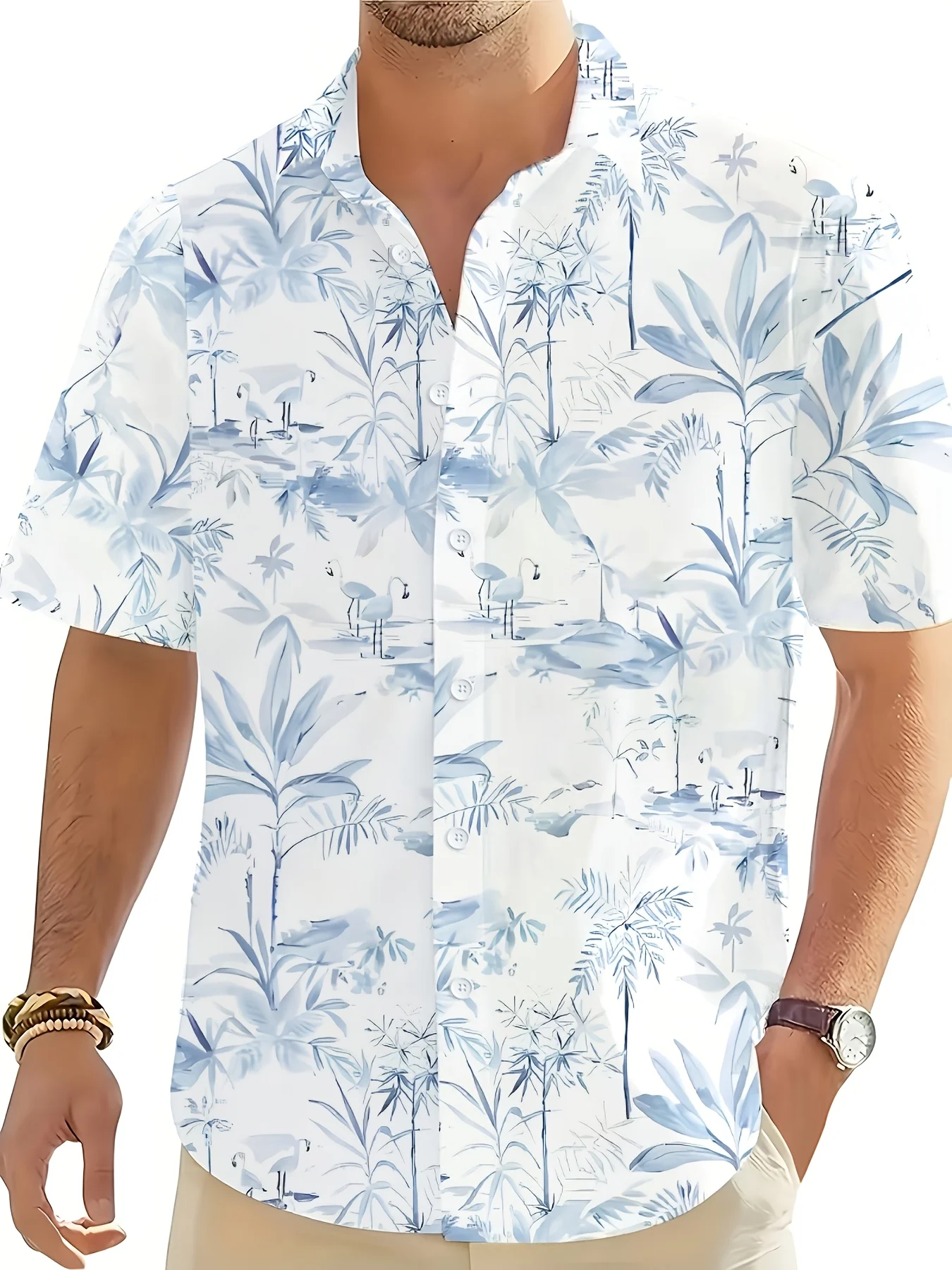 Camisa Aloha Havaiana Masculin - Vintage Hawaiian Floral Shirt avaliação e preço