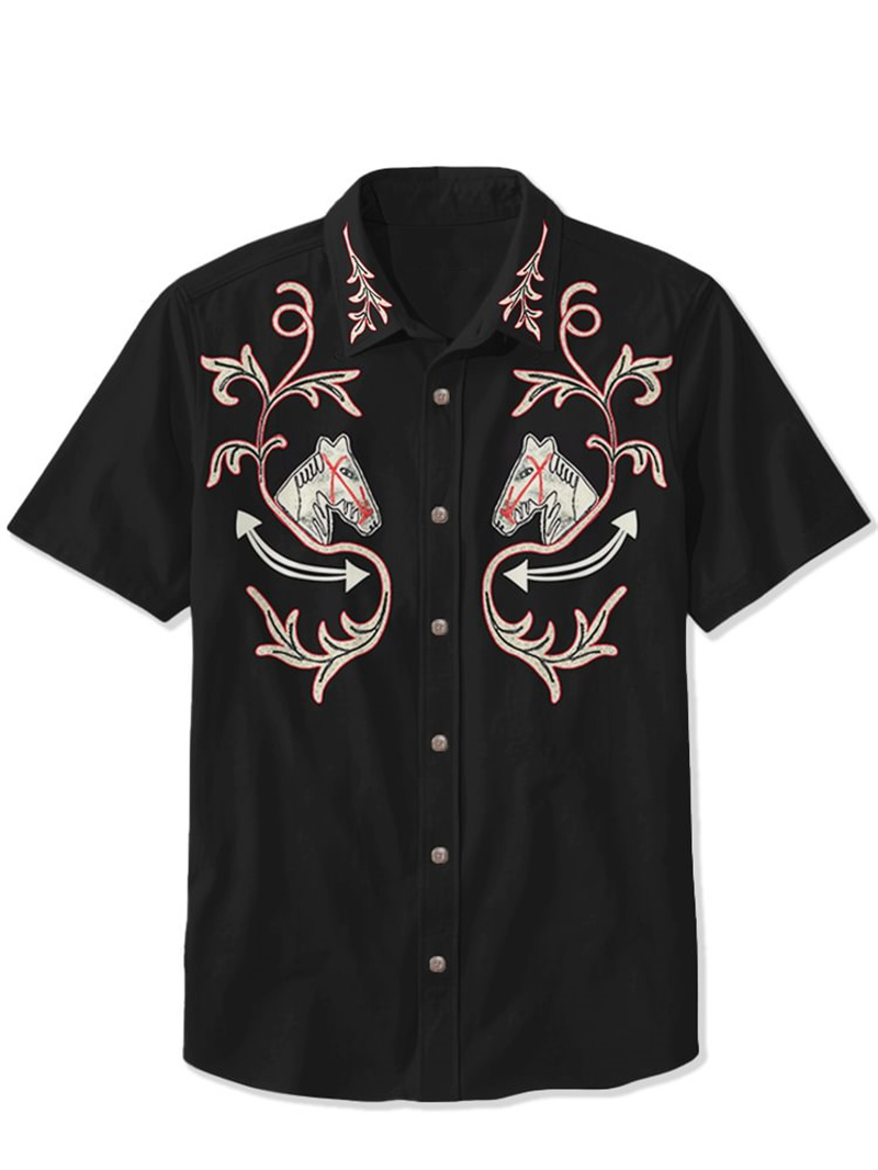 Camisa Masculina Retrô de Mang - Vintage Hawaiian Floral Shirt avaliação e preço