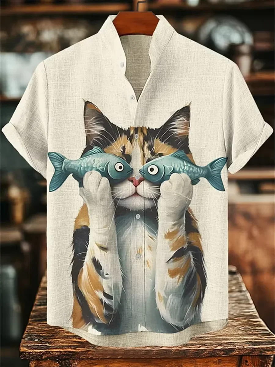 Camisa masculina de manga curt - Vintage Hawaiian Floral Shirt avaliação e preço