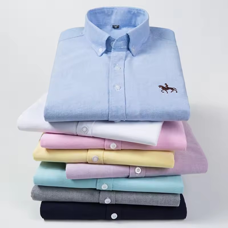 Camisas Oxford masculinas 100% - Oxford Cotton Casual Shirt Business avaliação e preço
