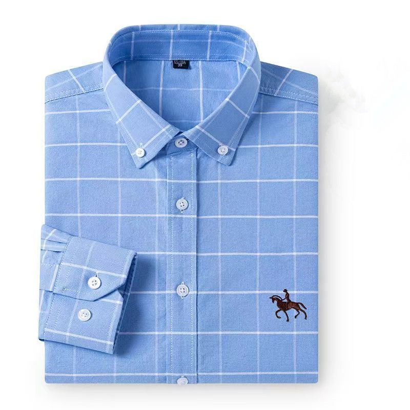 Camisas Oxford masculinas 100% - Oxford Cotton Casual Shirt Business avaliação e preço